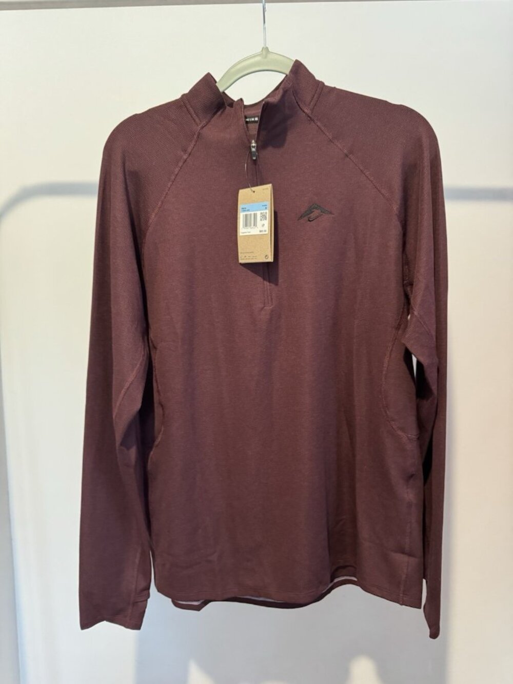 Nike Trail Quarter-Zip Pullover Men's Medium Red Dri-FIT Running NWT $85